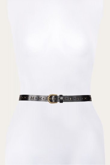 Frye 25MM Beaded Perf Belt - 25MM Beaded Perf Belt - Click Image to Close