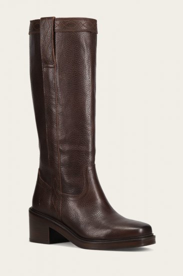 Frye Kate Pull On Wide Calf - Dark-brown - Click Image to Close