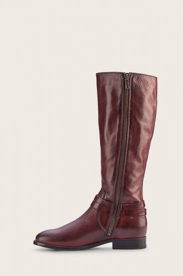 Frye Melissa Belted Tall - Merlot - Click Image to Close