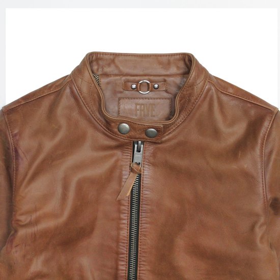 Frye Tobacco Cafe Racer Jacket - Frye Tobacco Cafe Racer Jacket - Click Image to Close