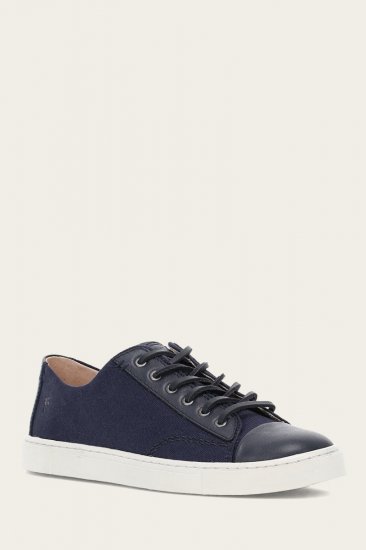 Frye Ivy Canvas Low Lace - Navy - Click Image to Close