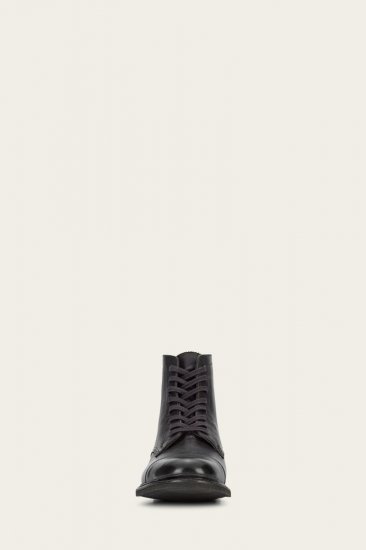 Frye Seth Cap Toe Lace Up - Black - Click Image to Close