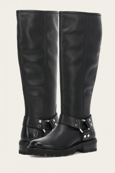 Frye Olivia Harness Tall - Black - Click Image to Close