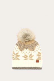 Frye Fair Isle Beanie With Cuff & Faux Fur Pom - Fair Isle Beanie With Cuff & Faux Fur Pom Frye Fair Isle Beanie With Cuff & Faux Fur Pom - Fair Isle Beanie With Cuff & Faux Fur Pom