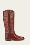Frye Melissa Button 2 Wide Calf - Redwood
