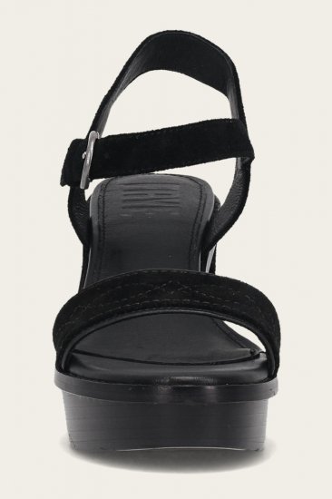 Frye Pipa Woodstock Sandal - Black - Click Image to Close