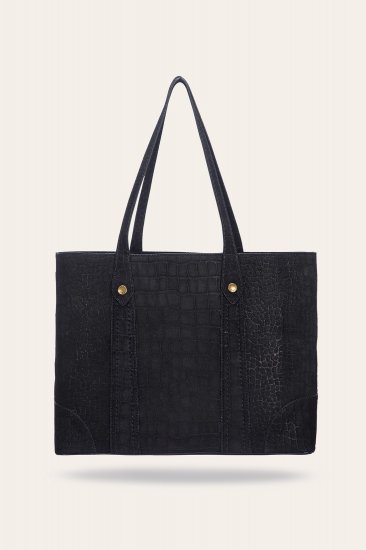 Frye Melissa Sueded Croco Shopper - Melissa Sueded Croco Shopper - Click Image to Close