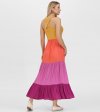 Frye Smocked Color Block Maxi Dress - Smocked Color Block Maxi Dress