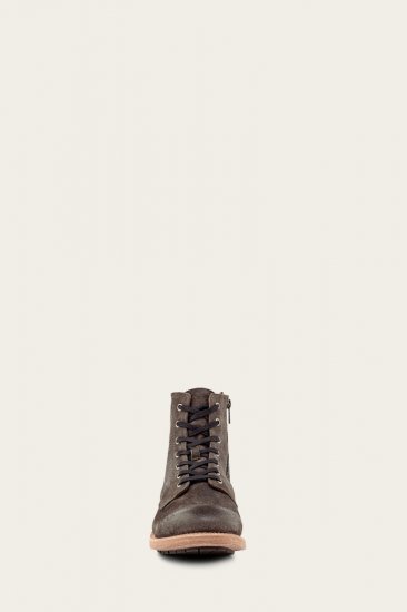 Frye Bowery Lace Up - Grey - Click Image to Close