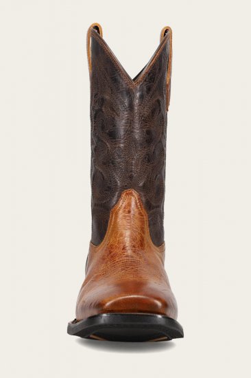 Frye Hauser Deco Stitch - Saddle-dark-brown - Click Image to Close