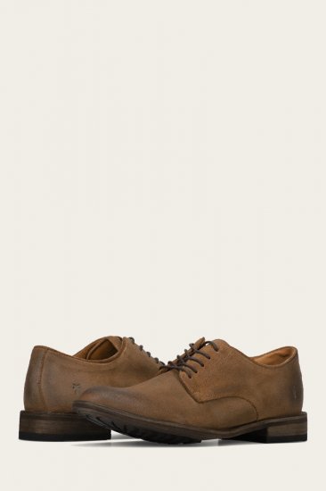 Frye Tyler Flex Oxford - Bark - Click Image to Close