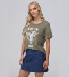 Frye Rolled Cuff Graphic Tee - Rolled Cuff Graphic Tee