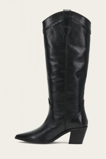 Frye Sara Western Tall - Black - Click Image to Close
