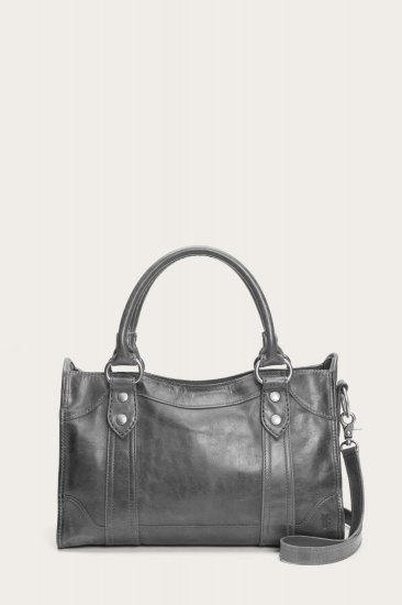 Frye Melissa Satchel - Carbon - Click Image to Close