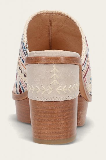 Frye Pipa Crochet Platform Sandal - Ivory-sw - Click Image to Close