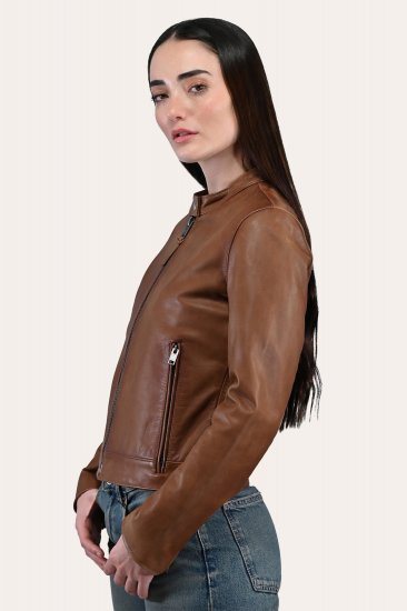 Frye Tobacco Cafe Racer Jacket - Frye Tobacco Cafe Racer Jacket - Click Image to Close