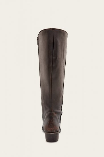 Frye Carson Piping Tall - Antiqued-black - Click Image to Close