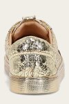 Frye Ivy Court Low Lace Sneaker - Gold-mirror