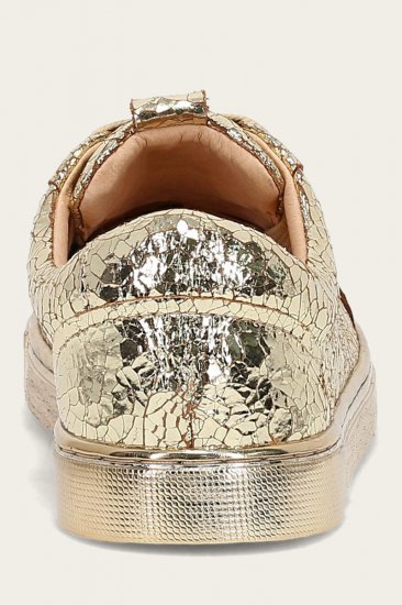 Frye Ivy Court Low Lace Sneaker - Gold-mirror - Click Image to Close