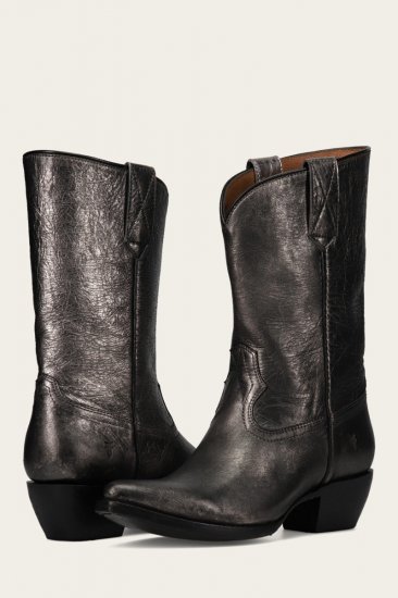 Frye Sacha Mid Pull On - Dark-pewter - Click Image to Close