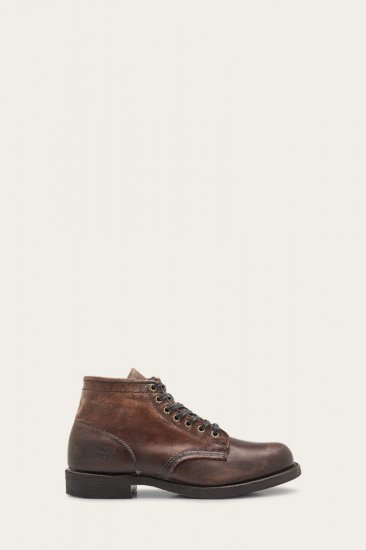 Frye Prison Boot - Dark-brown - Click Image to Close