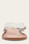 Frye Ava Fringe Sandal - White