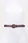 Frye 30mm Belt With Covered Buckle & Leather Lacing - 30mm Belt With Covered Buckle & Leather Lacing