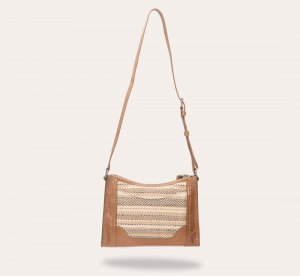 Frye Melissa Straw Zip Crossbody - Melissa Straw Zip Crossbody