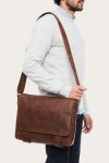 Frye Logan Messenger - Cognac