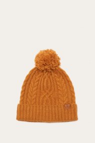 Frye Cable Beanie With Self Pom - Cable Beanie With Self Pom Frye Cable Beanie With Self Pom - Cable Beanie With Self Pom