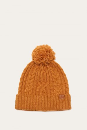 Frye Cable Beanie With Self Pom - Cable Beanie With Self Pom