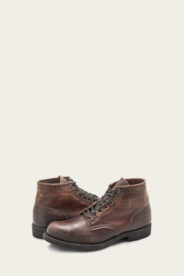 Frye Prison Boot - Dark-brown - Click Image to Close