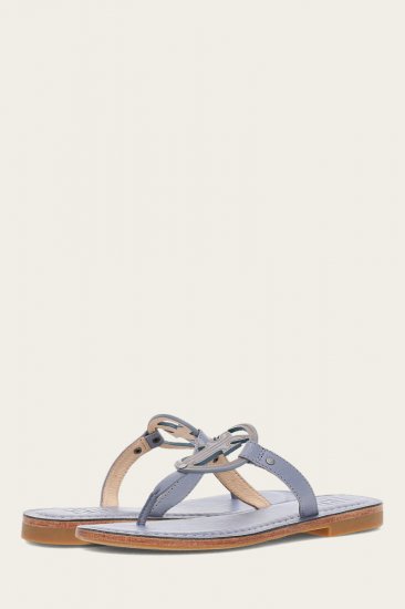 Frye Taylor Logo Sandal - Azul - Click Image to Close