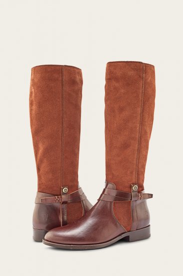 Frye Melissa Belted Tall - Brown - Click Image to Close