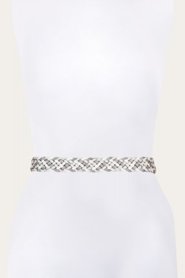 Frye 35MM Tonal Woven Leather Belt - 35MM Tonal Woven Leather Belt - Click Image to Close