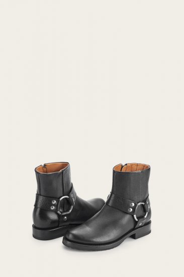 Frye Veronica Harness Short - Black-soft-tumbled-leather - Click Image to Close