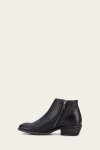 Frye Carson Piping Bootie - Tumbled-black