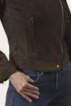 Frye Elegant Biker Leather Jacket - Elegant Biker Leather Jacket
