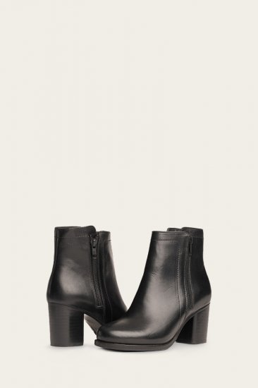 Frye Addie Double Zip - Black - Click Image to Close