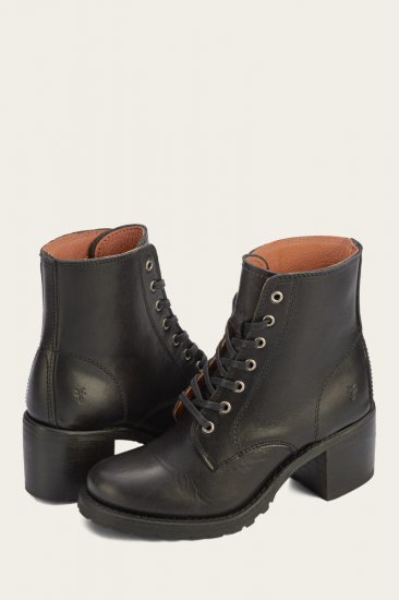Frye Sabrina 6G Lace Up - Black - Click Image to Close