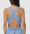 Frye Criss-cross Maxi Denim Dress - Criss-cross Maxi Denim Dress