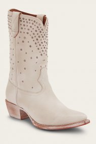 Frye Sacha Mid Stud - White