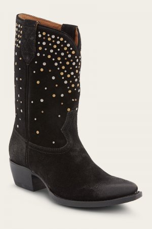 Frye Sacha Mid Stud - Black