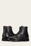Frye Dylan Cap Toe Lace Up - Black