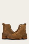 Frye Hudson Workboot Plain Toe - Bark