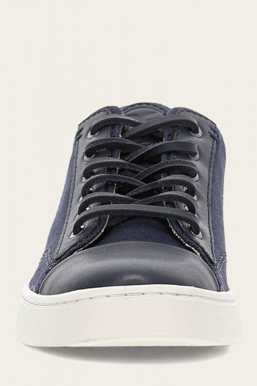 Frye Ivy Canvas Low Lace - Navy - Click Image to Close