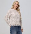 Frye Pointelle Fringe Pullover - Pointelle Fringe Pullover