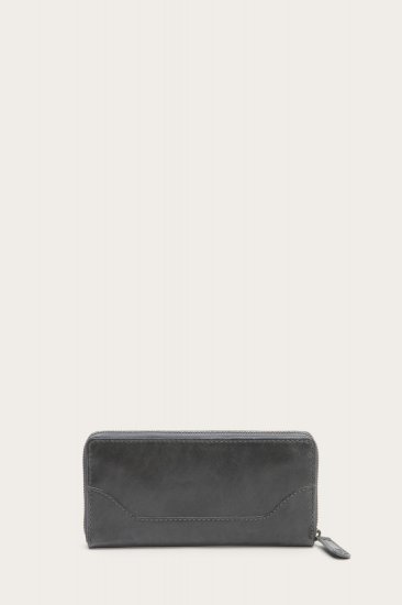 Frye Melissa Zip Around Wallet - Carbon - Click Image to Close