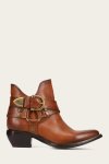 Frye Sacha Multi Strap Bootie - Caramel