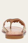 Frye Ava Fringe Sandal - Gold-mirror